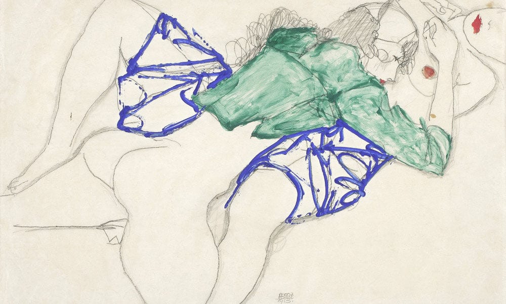 Two Friends Reclining (Tenderness) By Egon Schiele Fine Art Print