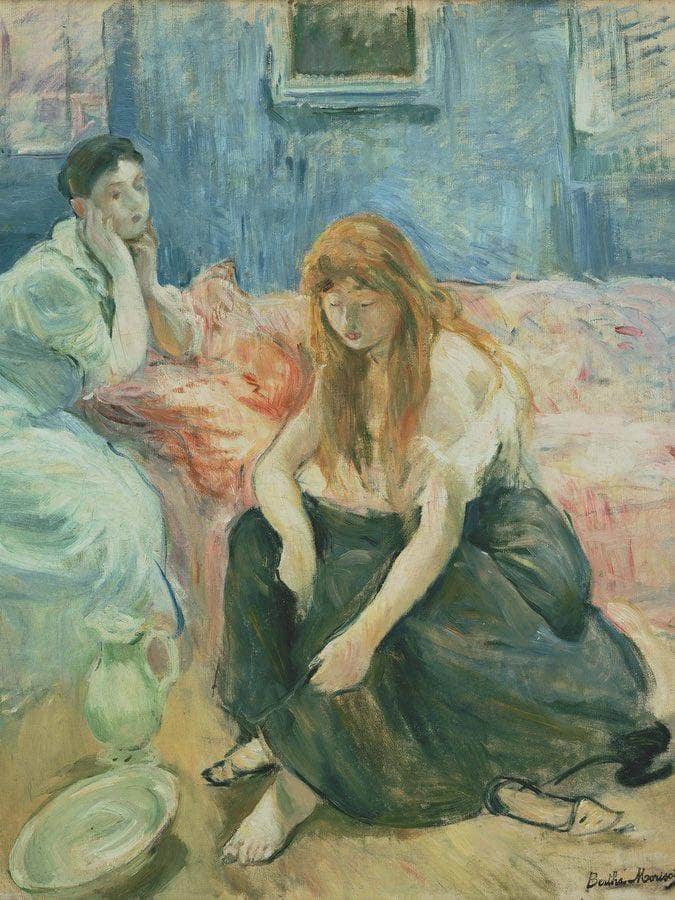 Two Girls 1894 By Berthe Morisot Fine Art Print