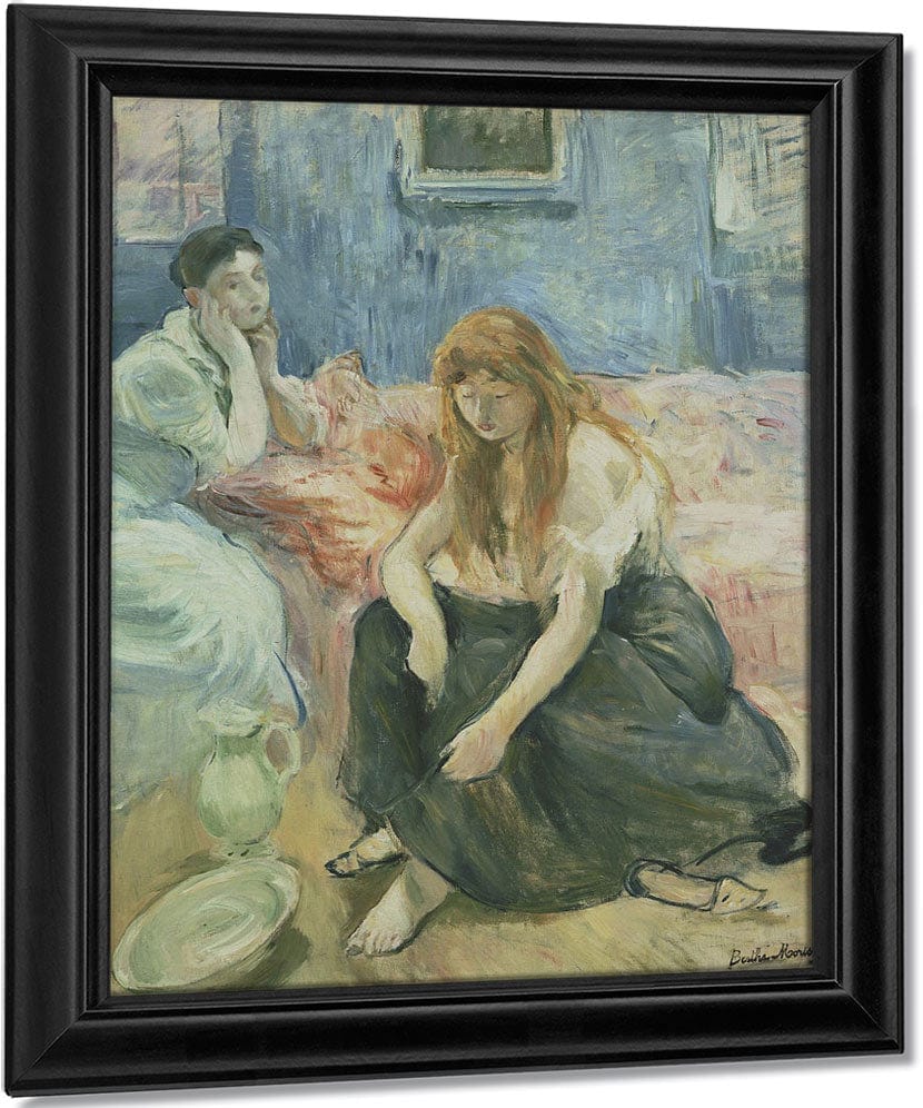 Two Girls By Berthe Morisot Fine Art Print