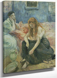 Two Girls By Berthe Morisot Fine Art Print