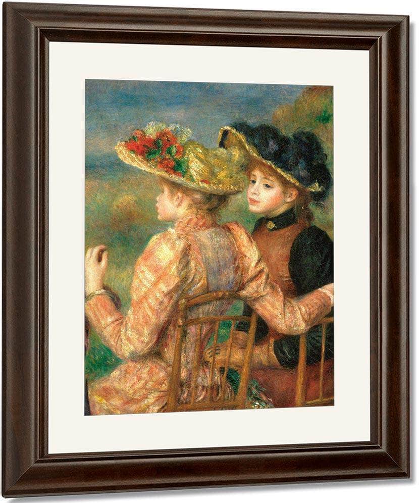 Two Girls By Pierre August Renoir Fine Art Print