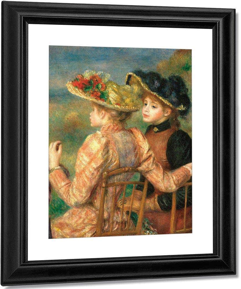 Two Girls By Pierre August Renoir Fine Art Print