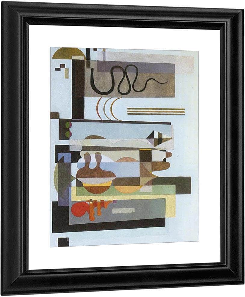 Two Green Points 1935 By Wassily Kand Print, Canvas Art, Framed