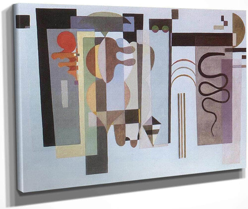 Two Green Points By Wassily Kandinsky Fine Art Print