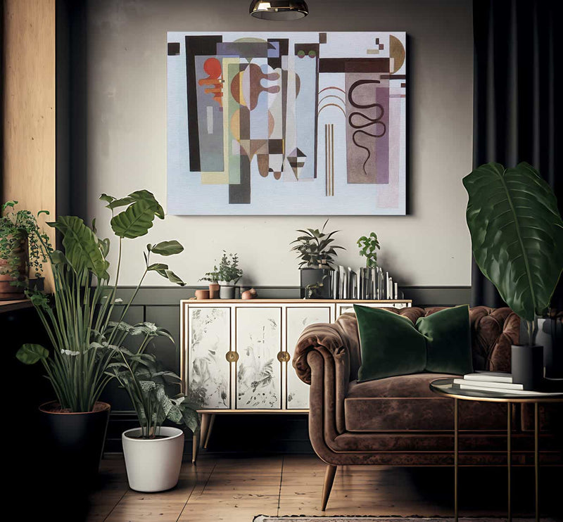 Two Green Points By Wassily Kandinsky Fine Art Print