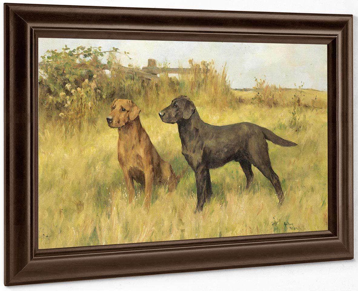 Two Labradors By Arthur Wardle Fine Art Print