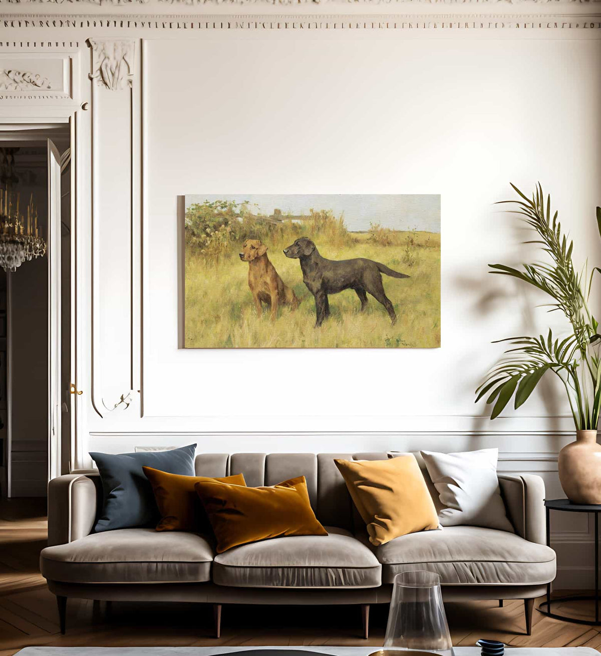 Two Labradors By Arthur Wardle Fine Art Print
