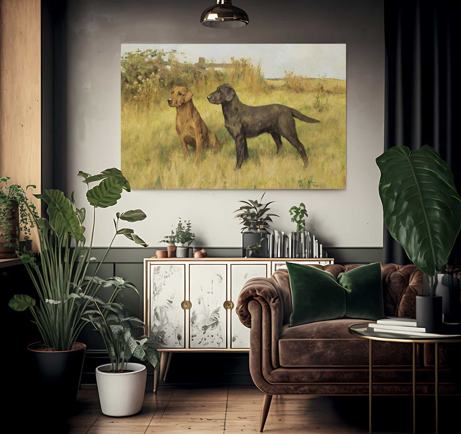 Two Labradors By Arthur Wardle Fine Art Print