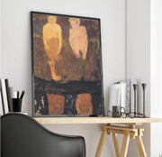 Two Naked Boys Squatting On The Shore Paula Modersohn Becker Reproduction Fine Art Print