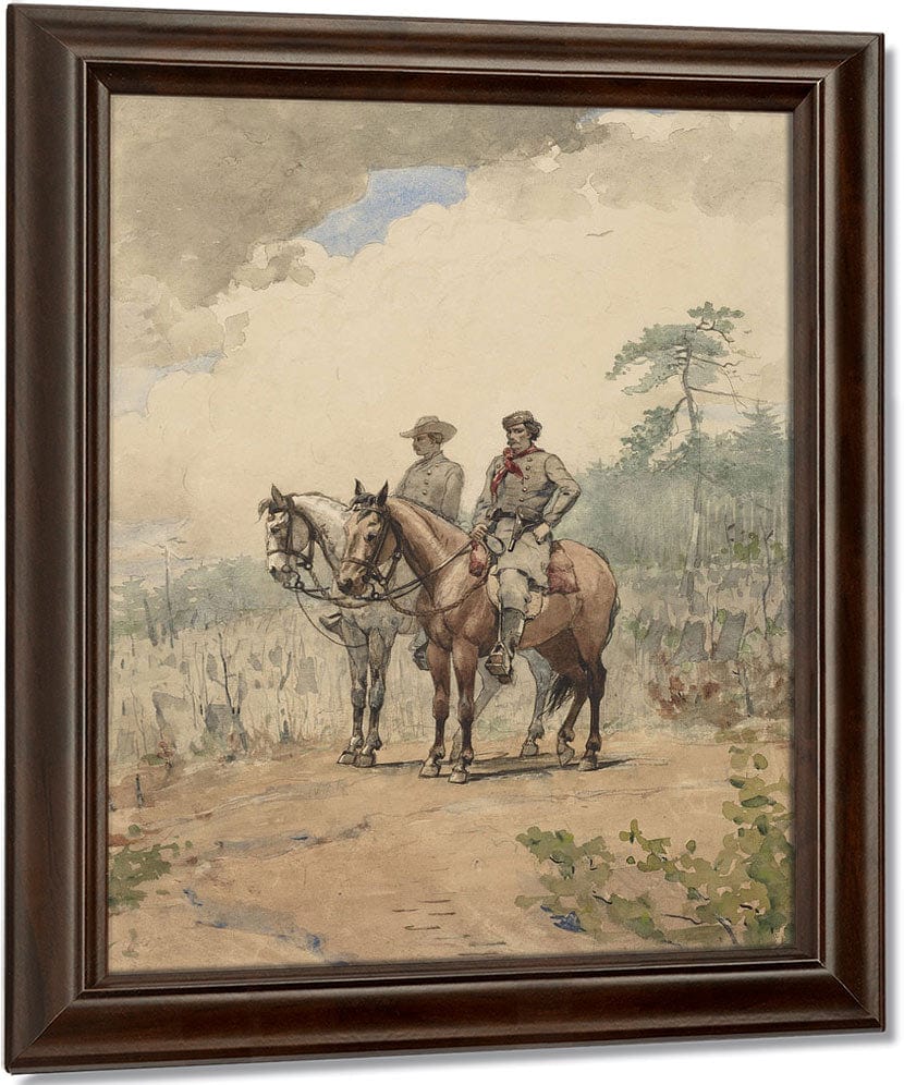 Two Scouts By Winslow Homer Fine Art Print