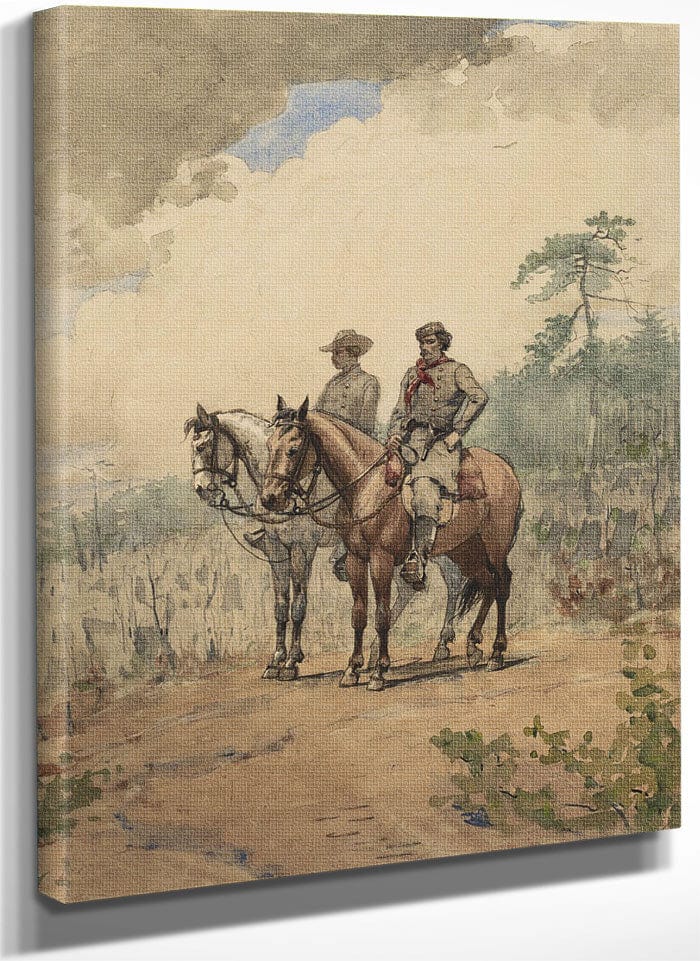 Two Scouts By Winslow Homer Fine Art Print