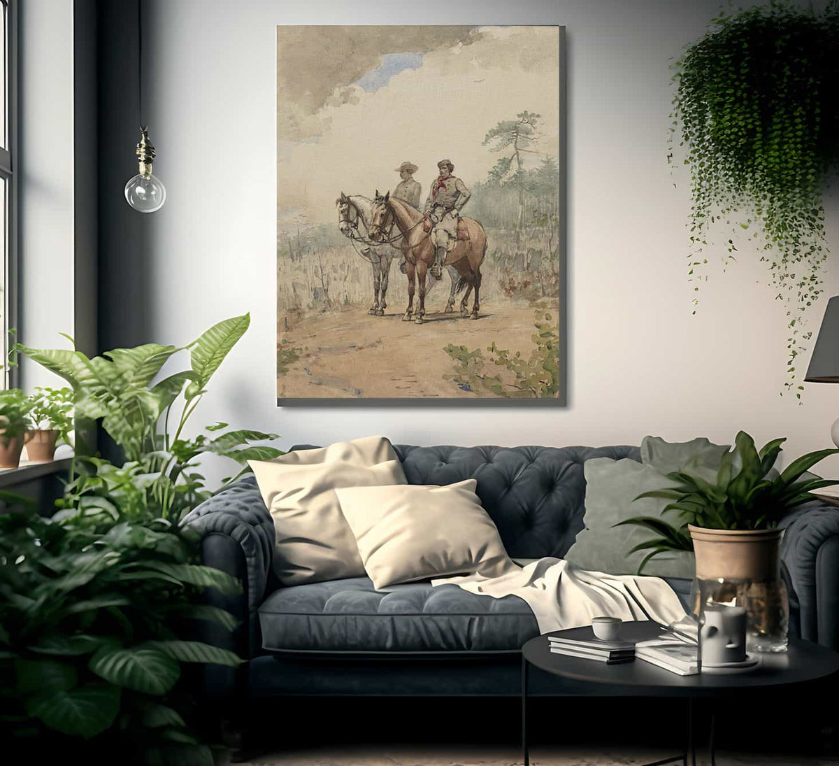 Two Scouts By Winslow Homer Fine Art Print