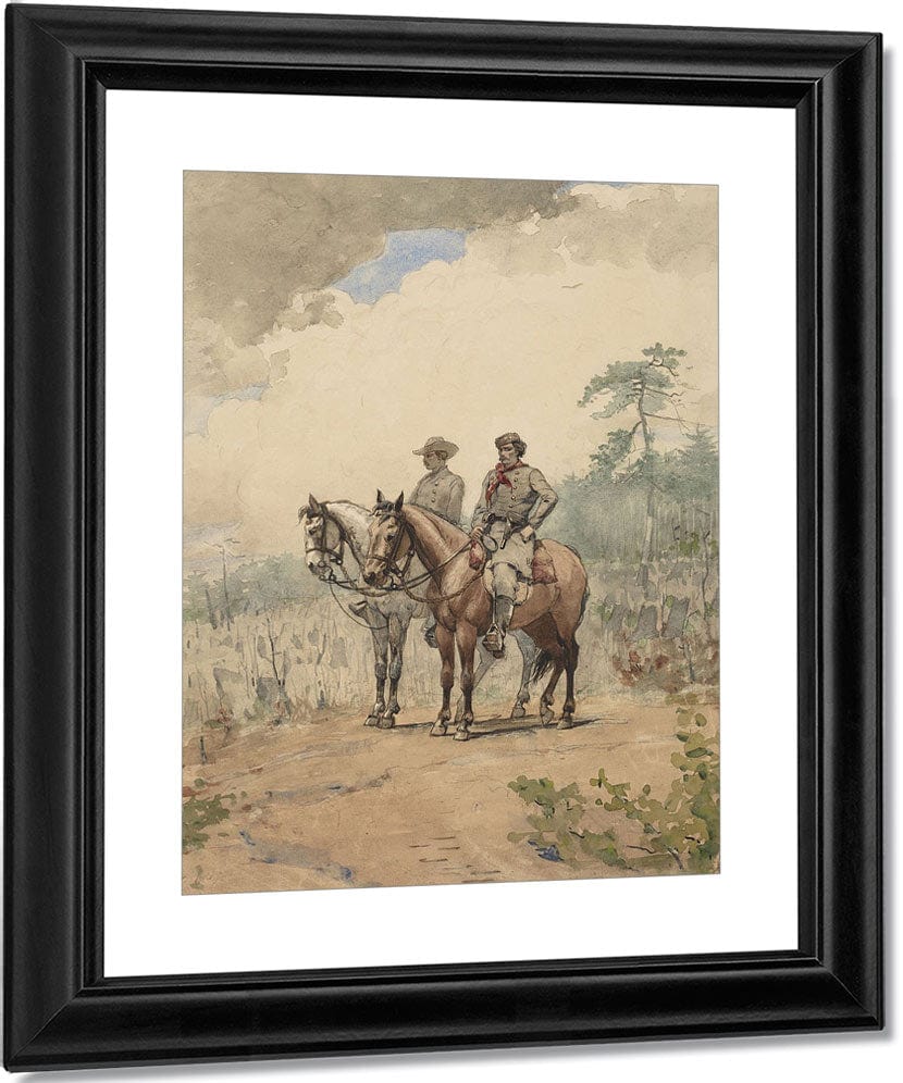 Two Scouts By Winslow Homer Fine Art Print