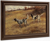 Two Setters In The Field By Edmund Henry Osthaus Fine Art Print