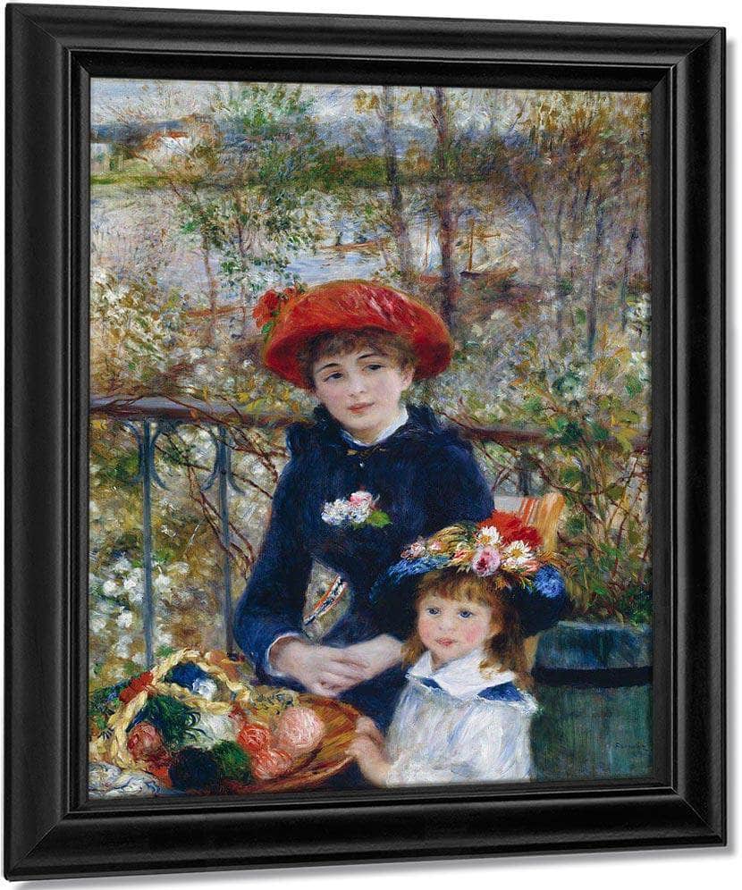 Two Sisters (On The Terrace) By Pierre August Renoir Fine Art Print