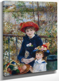 Two Sisters (On The Terrace) By Pierre August Renoir Fine Art Print