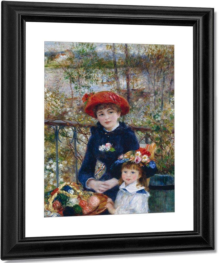 Two Sisters (On The Terrace) By Pierre August Renoir Fine Art Print