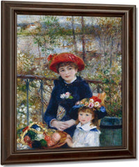 Two Sisters (On The Terrace) By Pierre August Renoir Fine Art Print