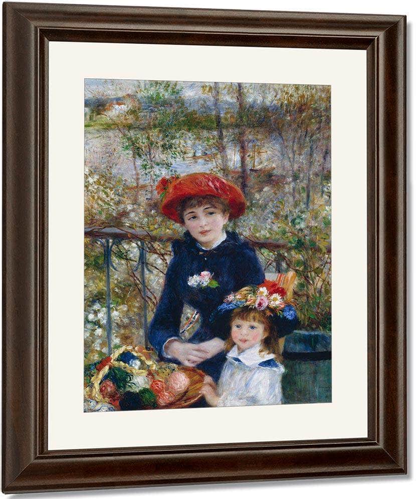 Two Sisters (On The Terrace) By Pierre August Renoir Fine Art Print