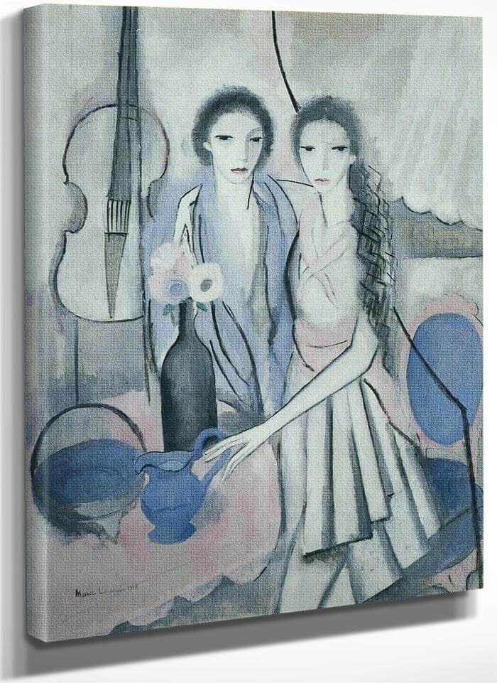 Two Sisters With A Cello 1914 By Marie Laurencin Fine Art Print