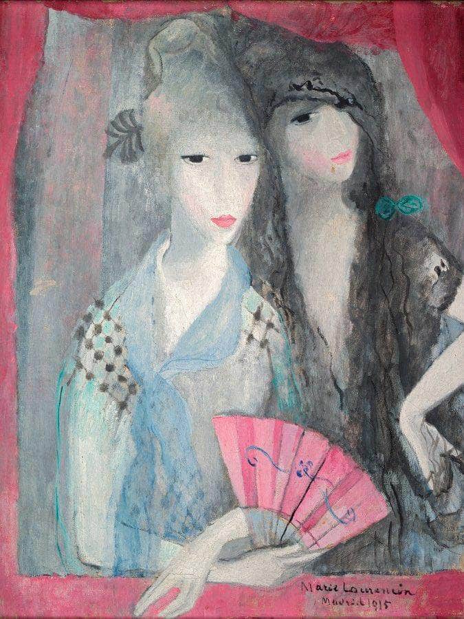 Two Spanish Girls 1915 By Marie Laurencin Fine Art Print