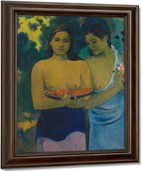 Two Tahitian Women 1899 By Paul Gauguin Fine Art Print