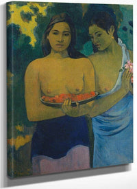 Two Tahitian Women 1899 By Paul Gauguin Fine Art Print