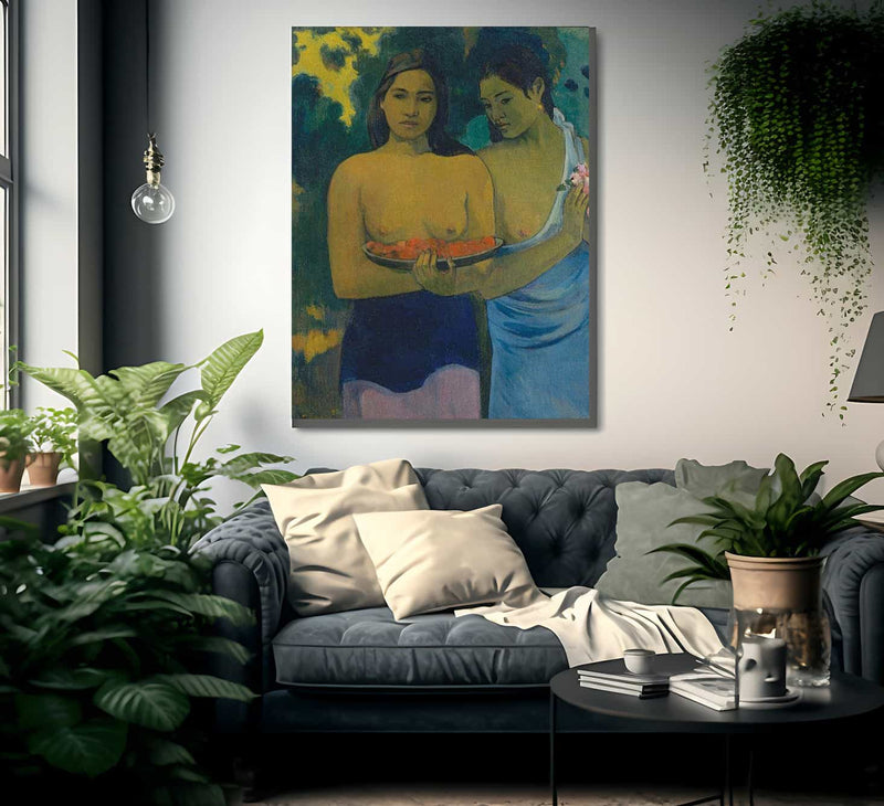 Two Tahitian Women 1899 By Paul Gauguin Fine Art Print
