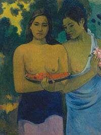 Two Tahitian Women 1899 By Paul Gauguin Fine Art Print