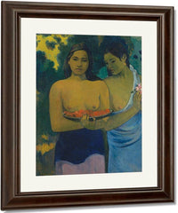 Two Tahitian Women 1899 By Paul Gauguin Fine Art Print