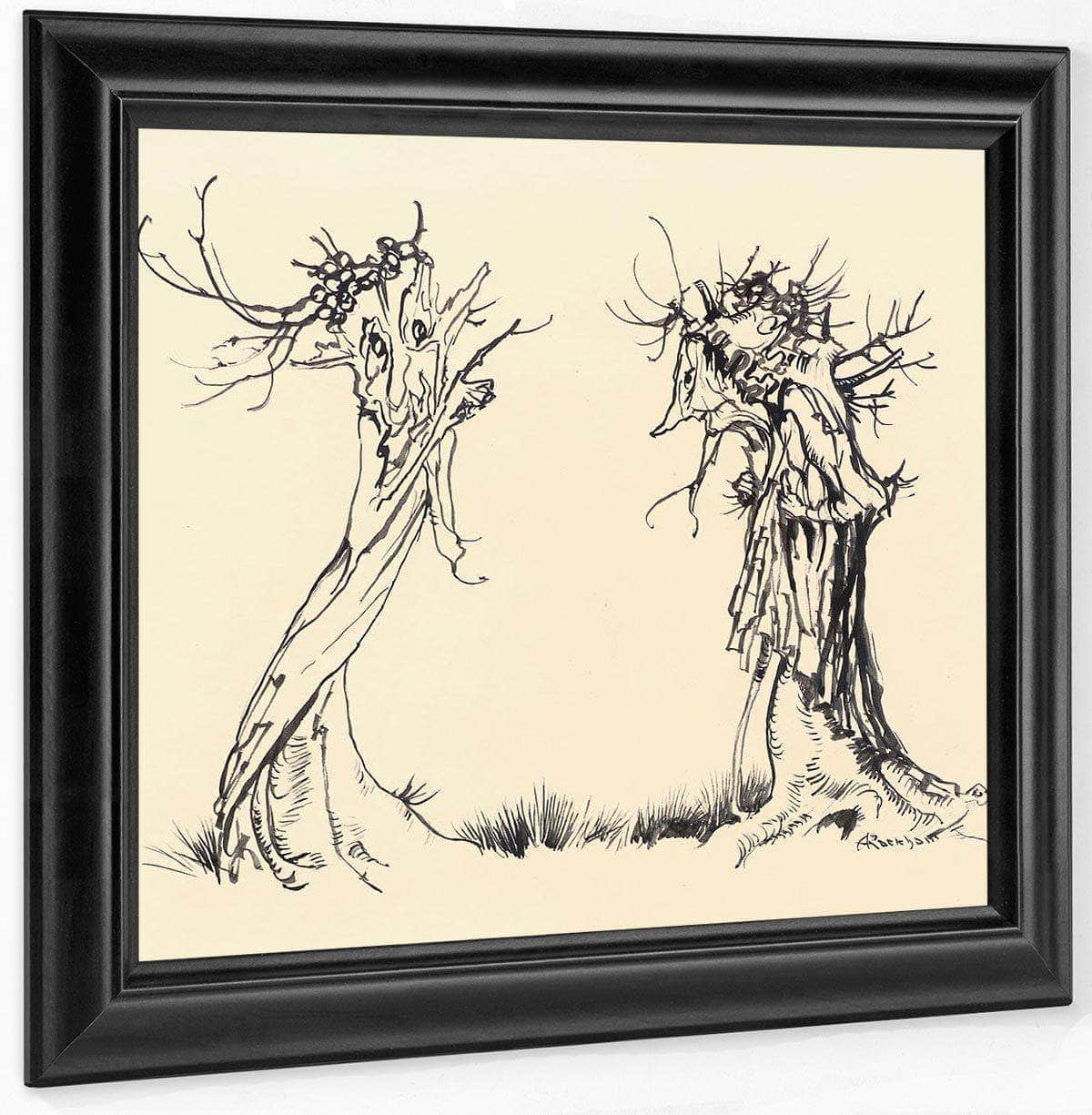 Two Trees By Arthur Rackham Fine Art Print