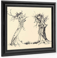 Two Trees By Arthur Rackham Fine Art Print