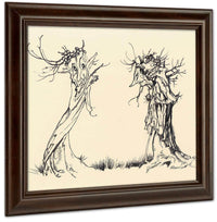 Two Trees By Arthur Rackham Fine Art Print
