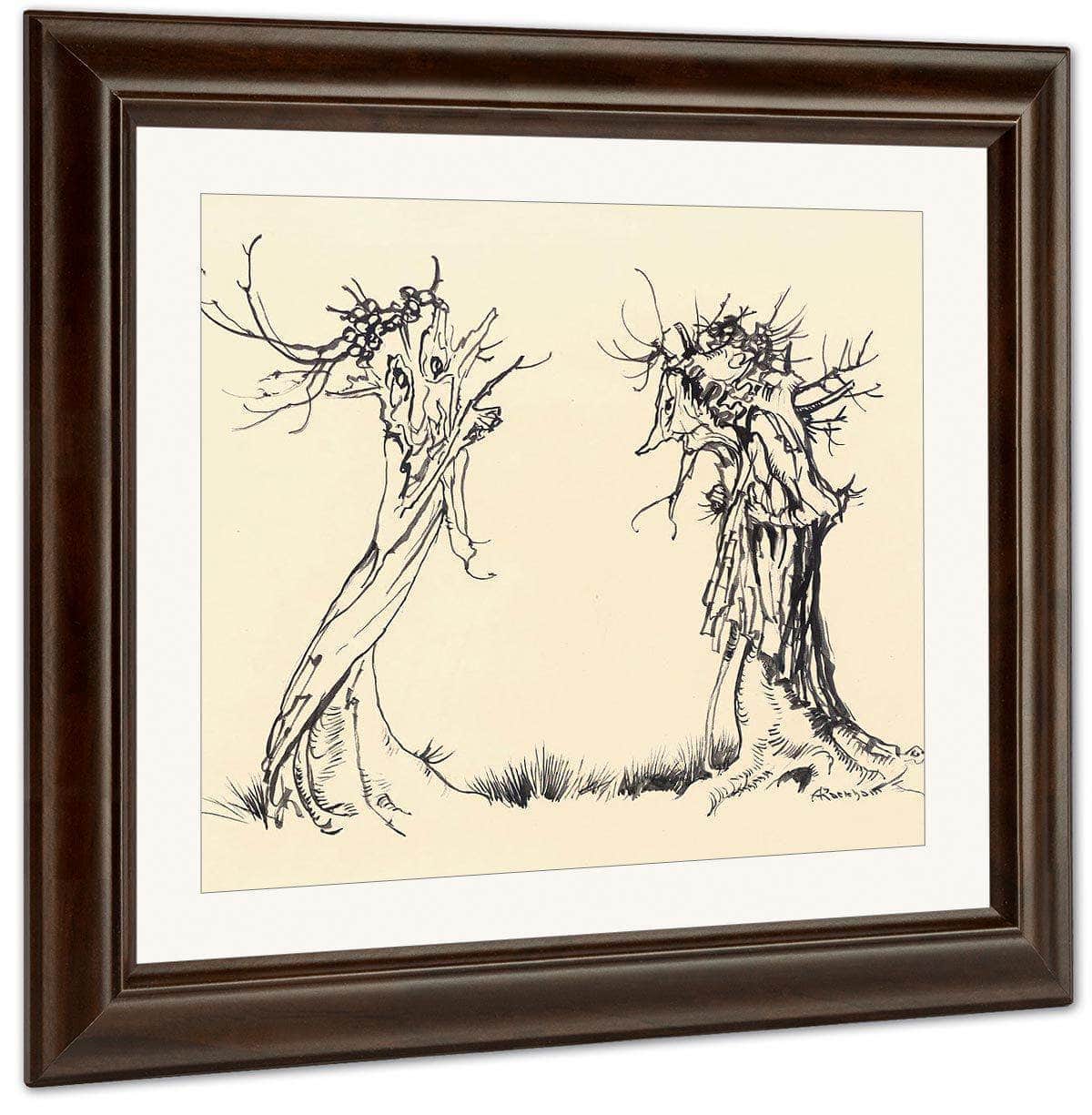 Two Trees By Arthur Rackham Fine Art Print