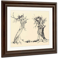 Two Trees By Arthur Rackham Fine Art Print