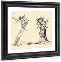 Two Trees By Arthur Rackham Fine Art Print