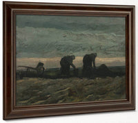 Two Women On The Heath By Vincent Van Gogh Fine Art Print