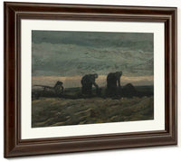 Two Women On The Heath By Vincent Van Gogh Fine Art Print