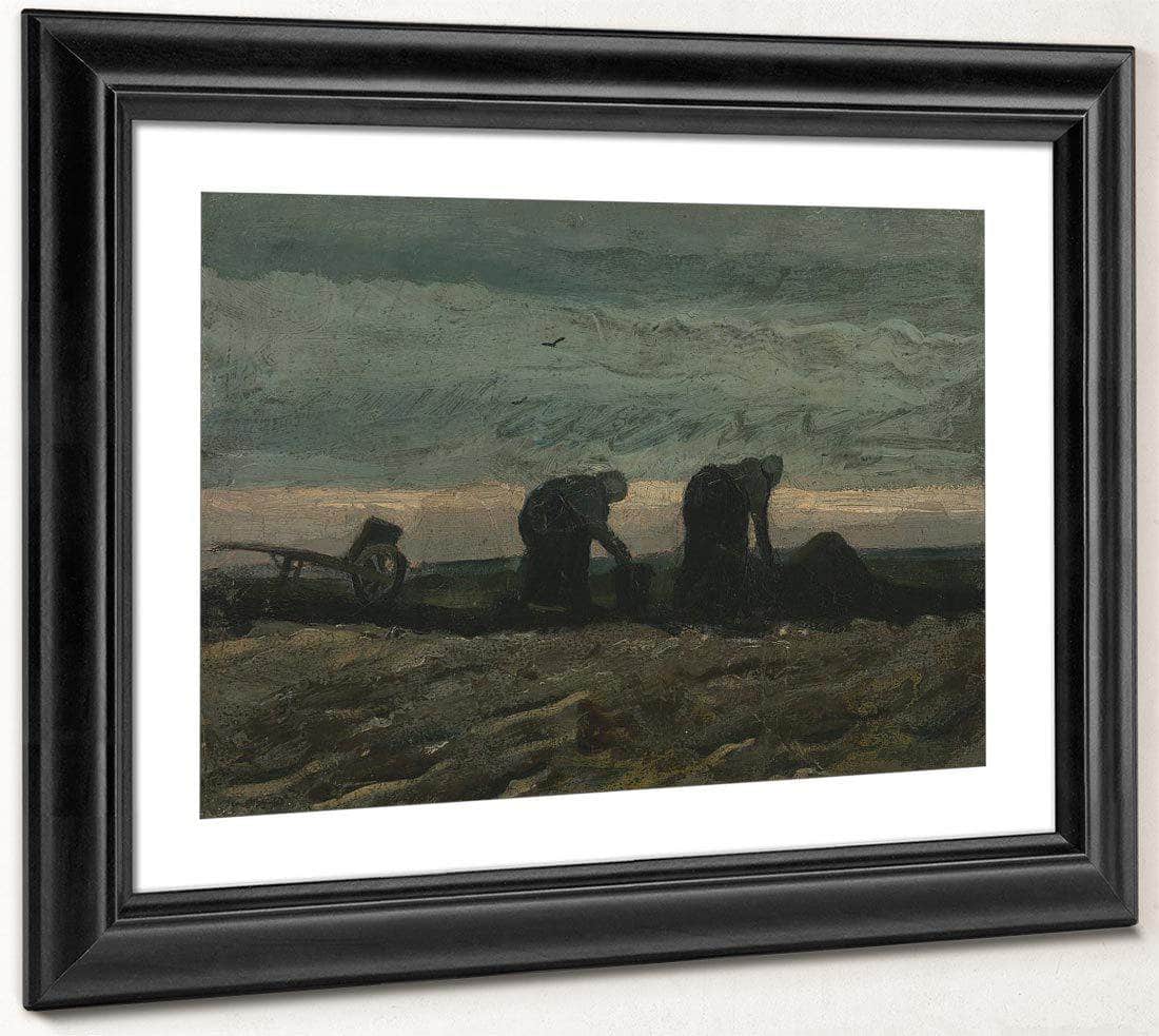 Two Women On The Heath By Vincent Van Gogh Fine Art Print