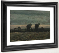 Two Women On The Heath By Vincent Van Gogh Fine Art Print