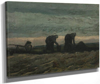 Two Women On The Heath By Vincent Van Gogh Fine Art Print