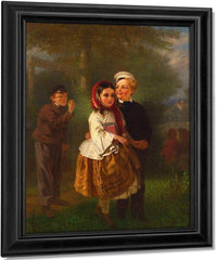 Two Young Girls Among Flowers, 1912 By Odilon Redon Fine Art Print