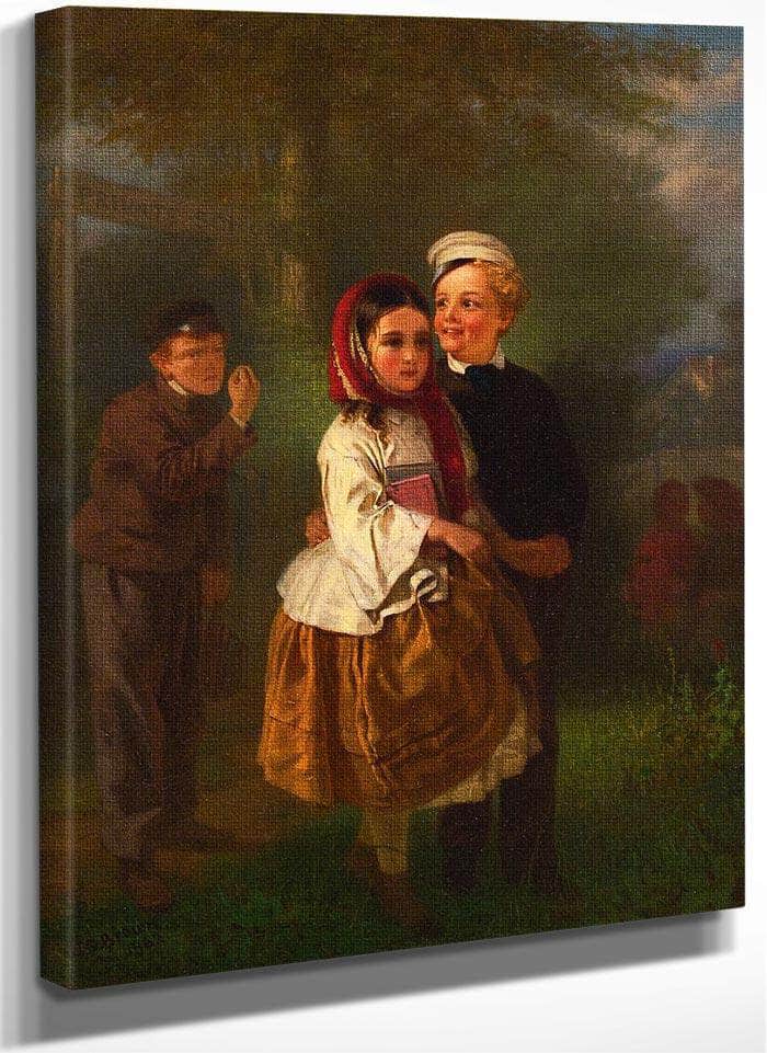 Two Young Girls Among Flowers, 1912 By Odilon Redon Fine Art Print