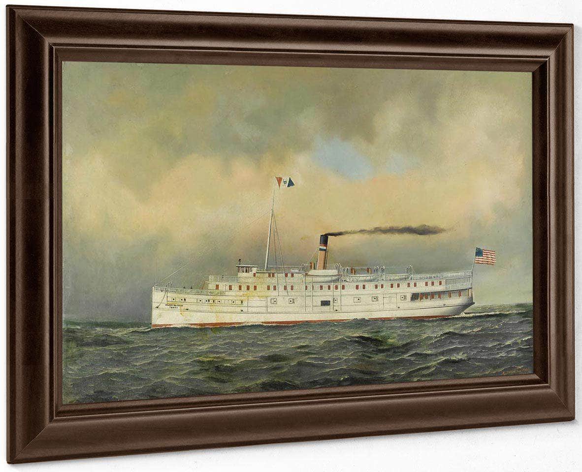 U.S. Army Transport  Terry 1901 By Antonio Jacobsen Fine Art Print