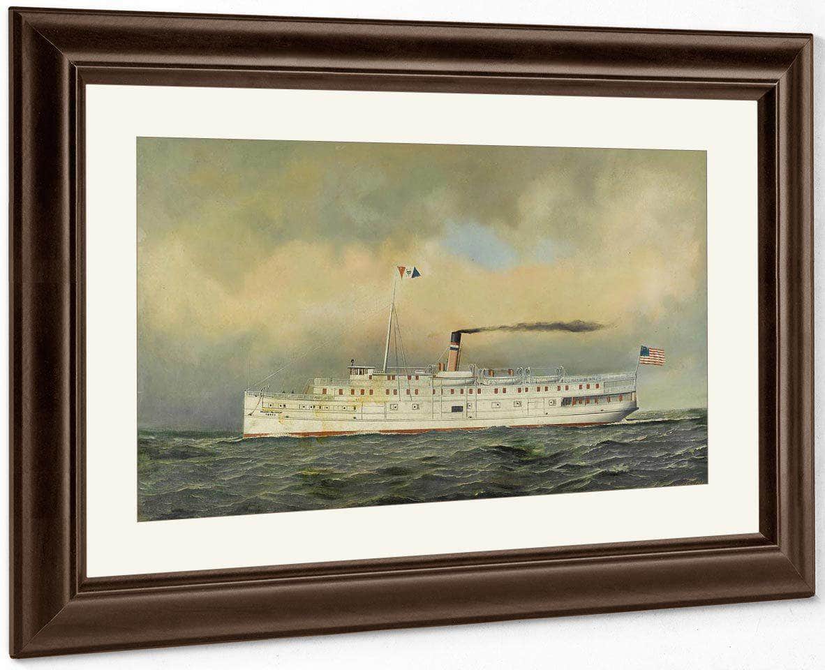 U.S. Army Transport  Terry 1901 By Antonio Jacobsen Fine Art Print