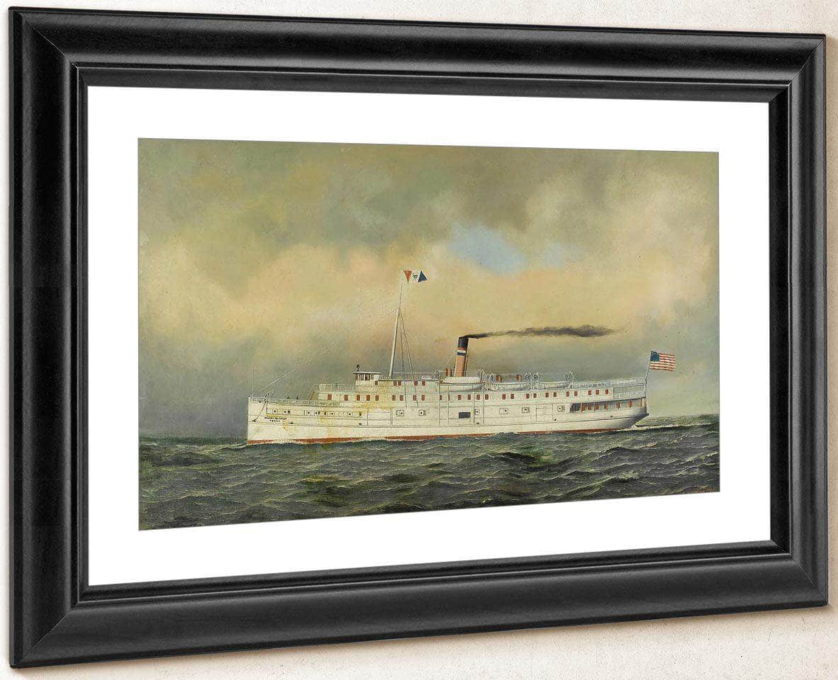 U.S. Army Transport  Terry 1901 By Antonio Jacobsen Fine Art Print