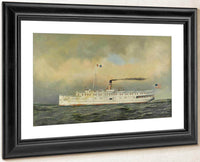 U.S. Army Transport  Terry 1901 By Antonio Jacobsen Fine Art Print