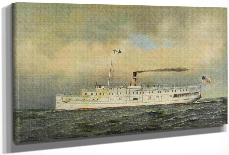 U.S. Army Transport  Terry 1901 By Antonio Jacobsen Fine Art Print