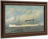 U.S. Army Transport  Warren  1900 By Antonio Jacobsen Fine Art Print