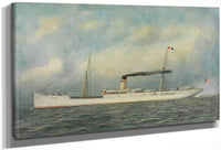 U.S. Army Transport  Warren  1900 By Antonio Jacobsen Fine Art Print